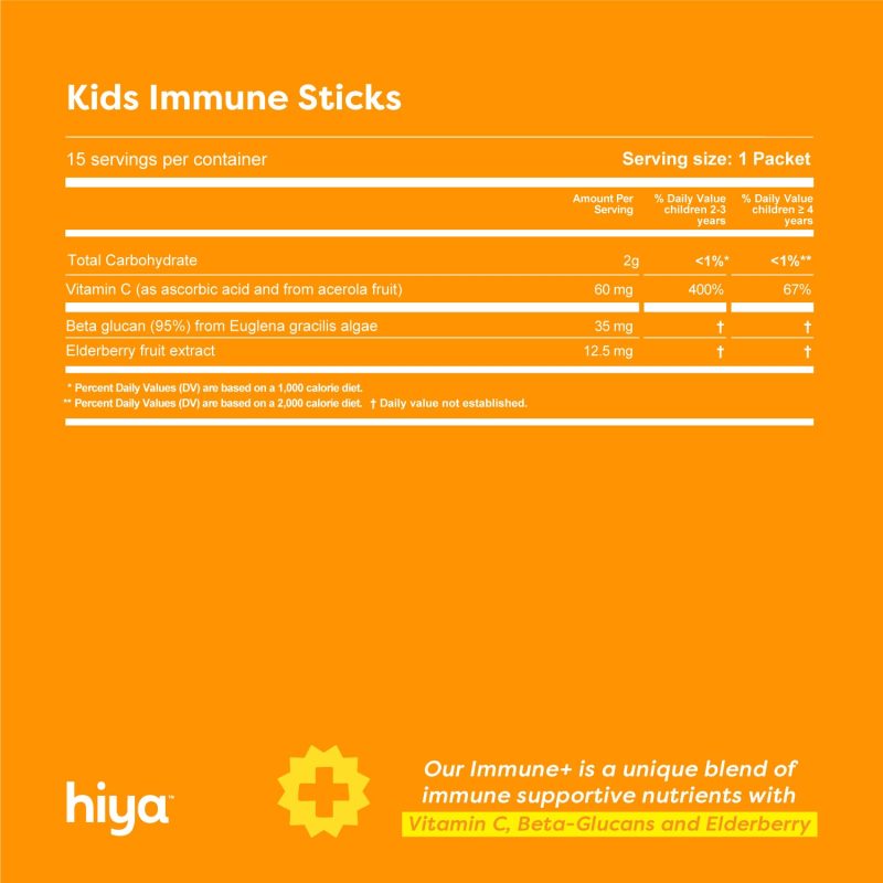 hiya immune sticks facts